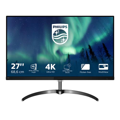 Philips E Line 276E8VJSB/00 LED display 68,6 cm (27) 3840 x 2160 Pixel 4K Ultra HD Nero, Metallico