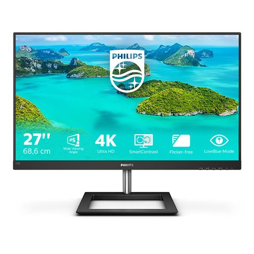 Philips E Line 278E1A/00 Monitor PC 68,6 cm (27) 3840 x 2160 Pixel 4K Ultra HD LCD Nero
