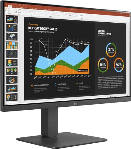 LG MONITOR 27BR650B-C.AEU Monitor PC 68,6 cm (27) 1920 x 1080 Pixel Full HD LED Grigio
