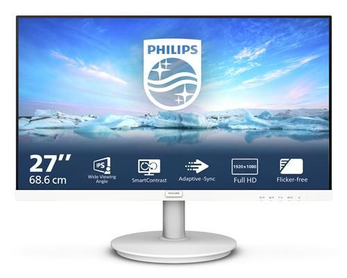 Philips V Line 271V8AW/00 Monitor PC 68,6 cm (27) 1920 x 1080 Pixel Full HD LCD Bianco