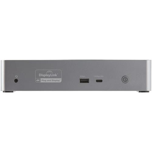 StarTech.com DK31C4DPPDUE replicatore di porte e docking station per laptop Cablato USB 3.2 Gen 2 (3.1 Gen 2) Type-C Nero, Grigio
