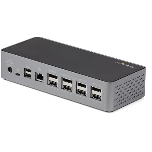 StarTech.com DK31C4DPPDUE replicatore di porte e docking station per laptop Cablato USB 3.2 Gen 2 (3.1 Gen 2) Type-C Nero, Grigio