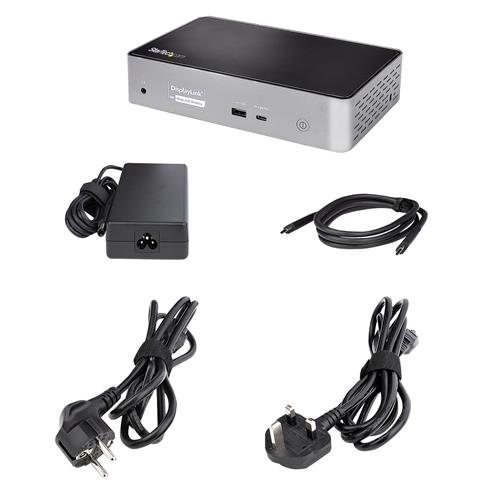 StarTech.com DK31C4DPPDUE replicatore di porte e docking station per laptop Cablato USB 3.2 Gen 2 (3.1 Gen 2) Type-C Nero, Grigio