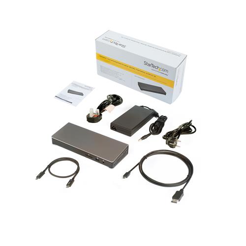 StarTech.com TB3DOCK2DPPU replicatore di porte e docking station per laptop Cablato USB 3.2 Gen 1 (3.1 Gen 1) Type-C Nero