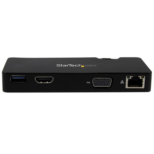 StarTech.com USB3SMDOCKHV replicatore di porte e docking station per laptop Cablato USB 3.2 Gen 1 (3.1 Gen 1) Type-A Nero