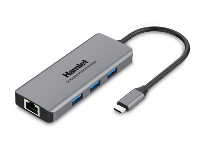 Hamlet HDKC-PD400D replicatore di porte e docking station per laptop Cablato USB 3.2 Gen 1 (3.1 Gen 1) Type-C Grigio