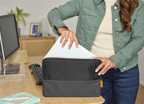 Trust Lisboa 33,8 cm (13.3) Custodia a tasca Nero, Grigio