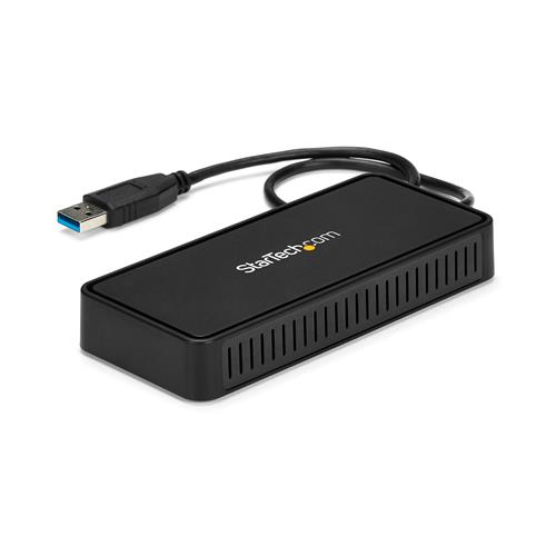 StarTech.com USBA2DPGB replicatore di porte e docking station per laptop Cablato USB 3.2 Gen 1 (3.1 Gen 1) Type-A Nero