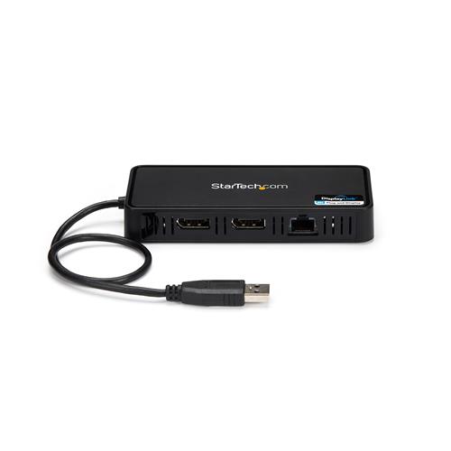 StarTech.com USBA2DPGB replicatore di porte e docking station per laptop Cablato USB 3.2 Gen 1 (3.1 Gen 1) Type-A Nero