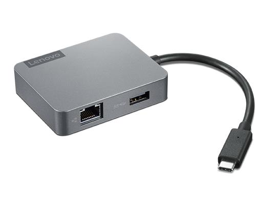 Lenovo 4X91A30366 replicatore di porte e docking station per laptop Cablato USB 2.0 Type-C Grigio