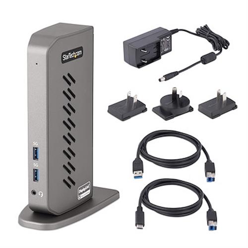 StarTech.com DK30A2DHUUE replicatore di porte e docking station per laptop Cablato USB 3.2 Gen 1 (3.1 Gen 1) Type-B Nero, Grigio