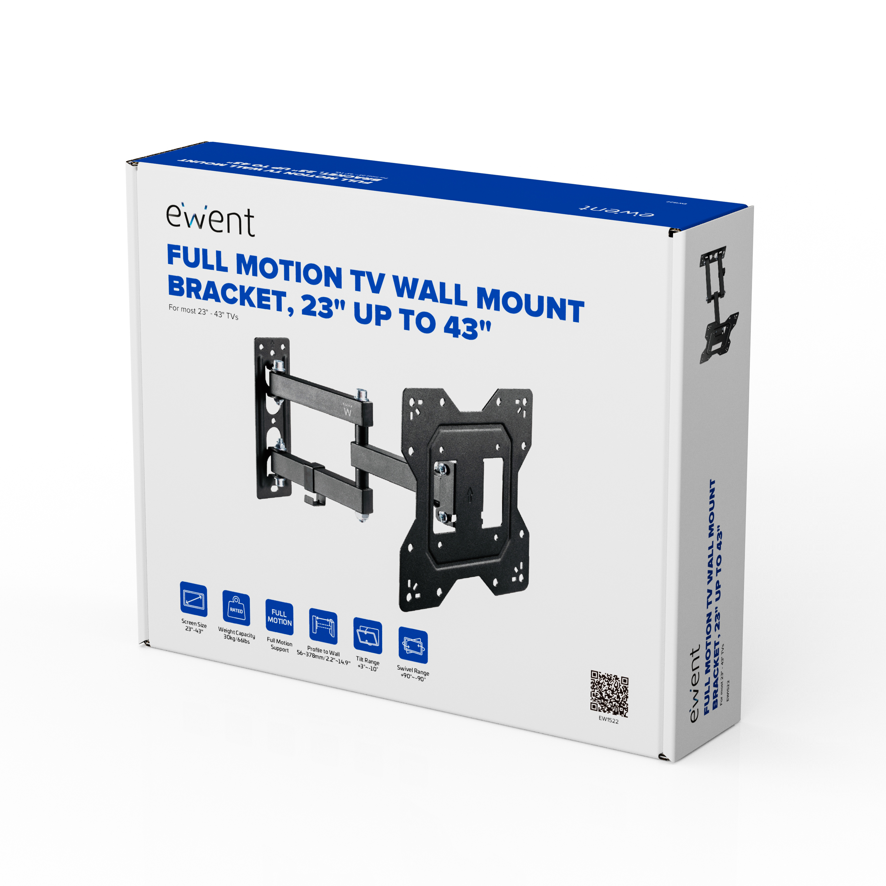 Ewent EW1522 Supporto TV a parete 109,2 cm (43