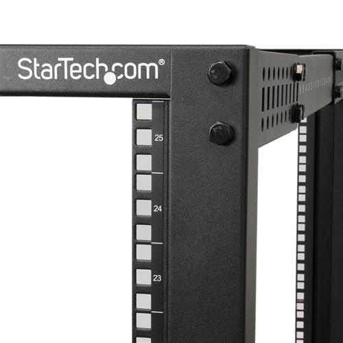 StarTech.com 4POSTRACK25U rack Rack indipendenti Nero