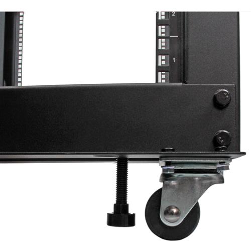 StarTech.com 4POSTRACK25U rack Rack indipendenti Nero