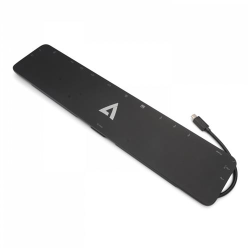 V7 DOCKUCPT01 replicatore di porte e docking station per laptop USB 3.2 Gen 1 (3.1 Gen 1) Type-C Nero