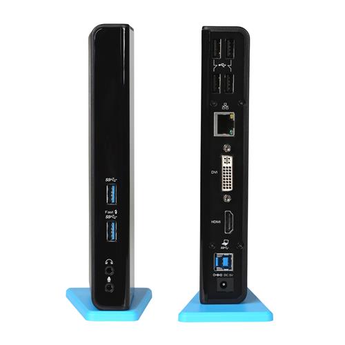 i-tec U3HDMIDVIDOCK replicatore di porte e docking station per laptop Nero