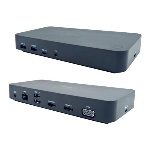 i-tec CATRIPLEDOCKVGAPDIT replicatore di porte e docking station per laptop Cablato USB 3.2 Gen 1 (3.1 Gen 1) Type-C Grigio