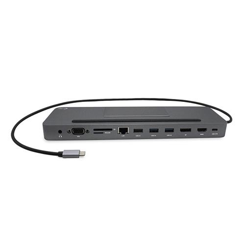i-tec Metal C31FLATPRO112W replicatore di porte e docking station per laptop Cablato USB 3.2 Gen 1 (3.1 Gen 1) Type-C Grigio