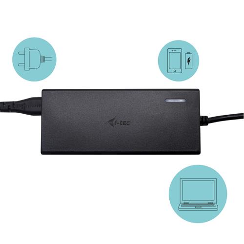 i-tec C31DUALDPDOCKPD65W replicatore di porte e docking station per laptop Cablato USB 3.2 Gen 1 (3.1 Gen 1) Type-C Nero