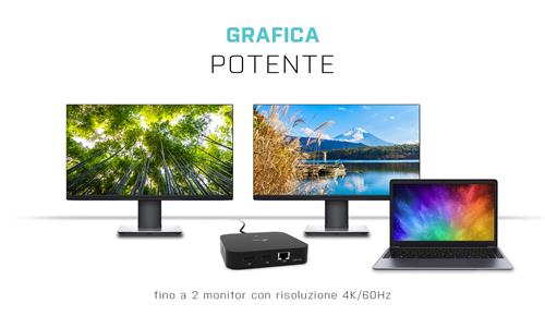 i-tec C31DUALDPDOCKPD65W replicatore di porte e docking station per laptop Cablato USB 3.2 Gen 1 (3.1 Gen 1) Type-C Nero