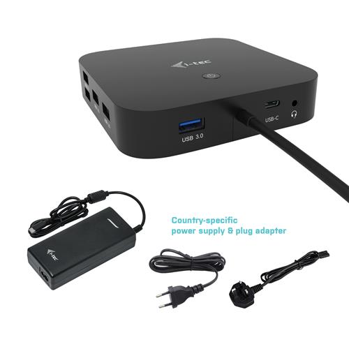 i-tec C31HDMIDPDOCKPD100 replicatore di porte e docking station per laptop Cablato USB 3.2 Gen 1 (3.1 Gen 1) Type-C Nero