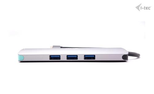 i-tec Metal C31NANODOCKLANPD replicatore di porte e docking station per laptop Cablato USB 3.2 Gen 1 (3.1 Gen 1) Type-C Argento, Turchese