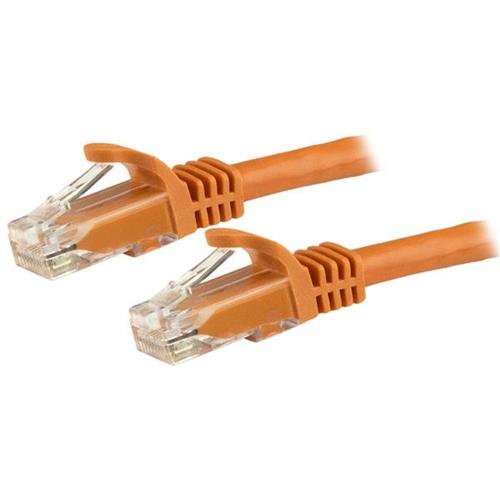 15M ORANGE SNAGLESS CAT6 UTP PATCH CABLE - ETL VERIFIED