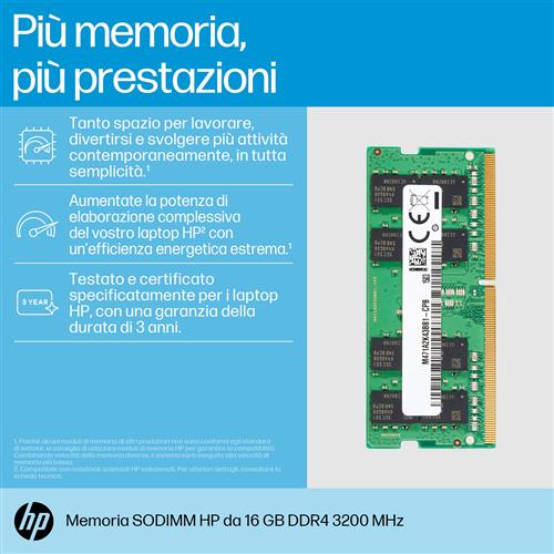 HP Memoria SODIMM 3200 DDR4 da 16 GB