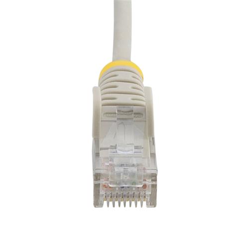 1M SLIM CAT6 CABLE - GREY SNAGLESS - 28 AWG COPPER WIRE
