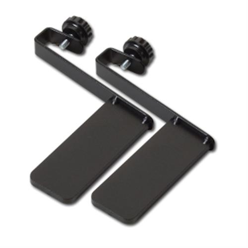 750MM WIDE PARTITION BRACKETS TOOL-LESS MOUNT BLACK
