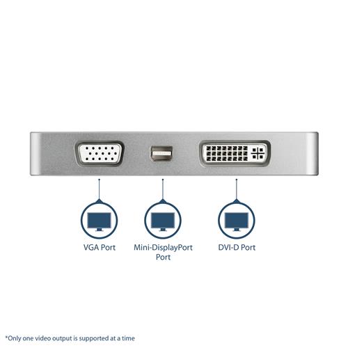 ADATTATORE A/V 4 IN 1 - USB TYPE-C A VGA DVI HDMI O MDP 4K