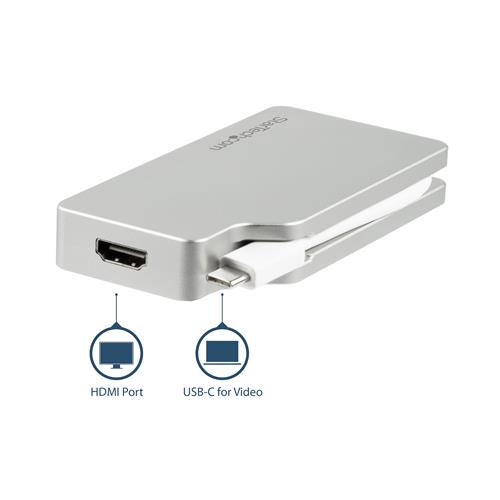 ADATTATORE A/V 4 IN 1 - USB TYPE-C A VGA DVI HDMI O MDP 4K