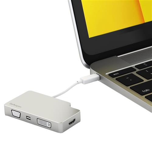 ADATTATORE A/V 4 IN 1 - USB TYPE-C A VGA DVI HDMI O MDP 4K