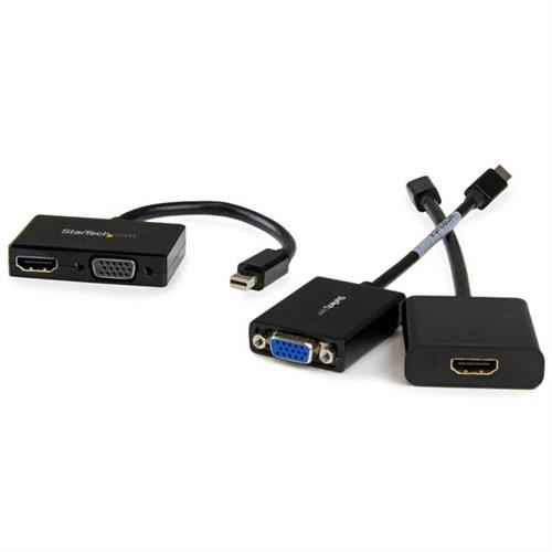ADATTATORE DA VIAGGIO MINI DISPLAYPORT A HDMI E VGA 2 IN 1