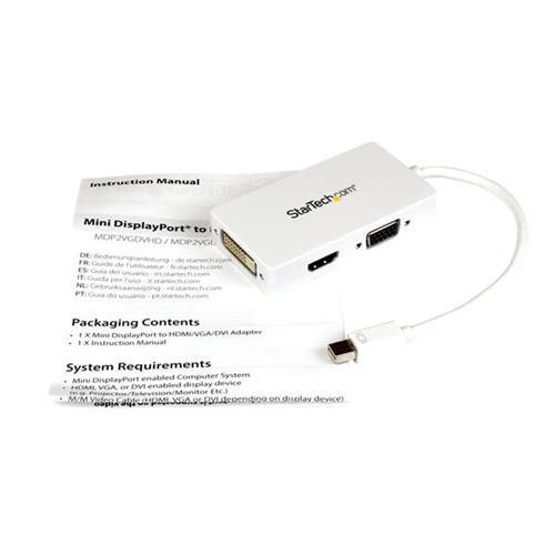 ADATTATORE MDP A HDMI. DVI VGA - PER MACBOOK 3 IN 1