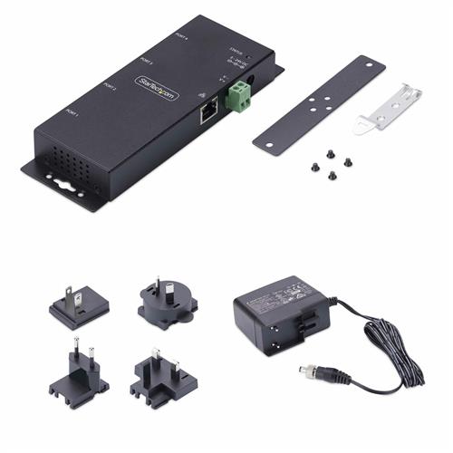 ADATTATORE SERIALE A ETHERNET CONVERTITORE RJ45 A 4X DB9/RS232