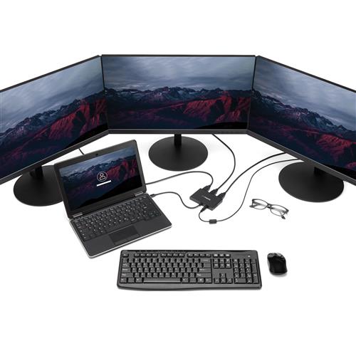 ADATTATORE SPLITTER MST HUB - MINI DISPLAYPORT A 3X HDMI