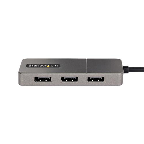 ADATTATORE USB-C A DP A 3 PORTE HUB MST DISPLAYPORT 1.4 4K 60HZ