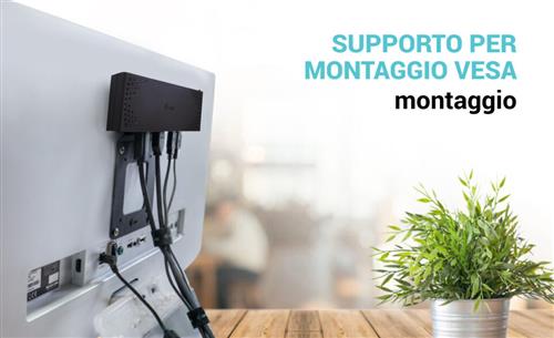 i-tec CADUALHDMIDOCKPDIT replicatore di porte e docking station per laptop Cablato USB 3.2 Gen 1 (3.1 Gen 1) Type-C Nero