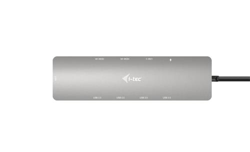 i-tec C31NANOHDM2DOCPD replicatore di porte e docking station per laptop Cablato USB 3.2 Gen 1 (3.1 Gen 1) Type-C Argento