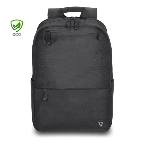 V7 CBP16-ECO2 borsa per laptop 39,6 cm (15.6) Zaino Nero