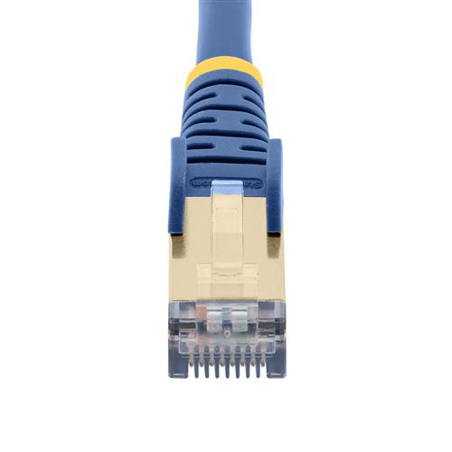 CAVO CAT6A DA 7.5M - BLU - ANTIGROVIGLIO - SCHERMATO - RAME
