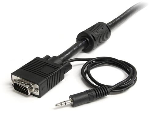 CAVO COAX PER MONITOR VGA X ALTA RISOLUZIONE CON AUDIO 2MT