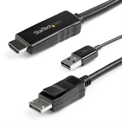 CAVO DA HDMI A DISPLAYPORT - 3M - 4K 30HZ - ALIMENTAZIONE USB