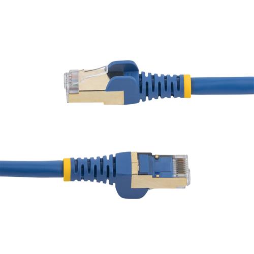 CAVO DI RETE ETHERNET SCHERMATO CAT6A STP DA 50CM - BLU