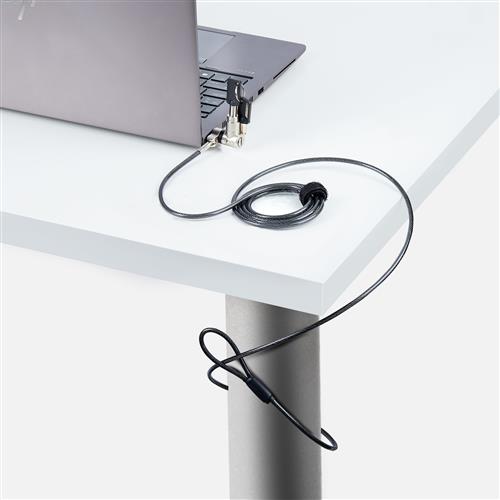 CAVO DI SICUREZZA UNIVERSALE 2M BLOCCO NOBLE WEDGE/NANO/K-SLOT