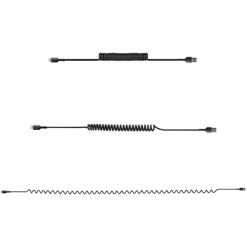 CAVO IPHONE USB-A LIGHTNING CAVO SPIRALATO DA 1M NERO