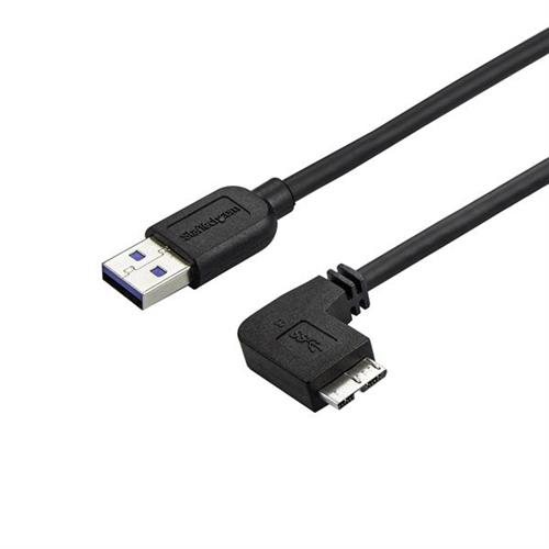 CAVO MICRO USB 3.0 SLIM - USB-A AD ANGOLO DESTRO DA 2M-M/M