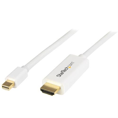 CAVO MINI DISPLAYPORT A HDMI - MDP A HDMI DA 2M - 4K BIANCO
