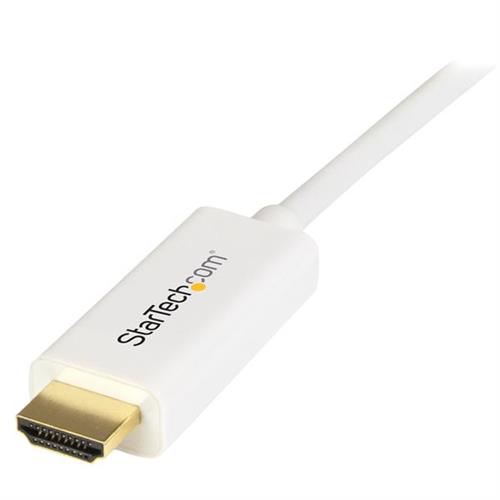 CAVO MINI DISPLAYPORT A HDMI - MDP A HDMI DA 2M - 4K BIANCO